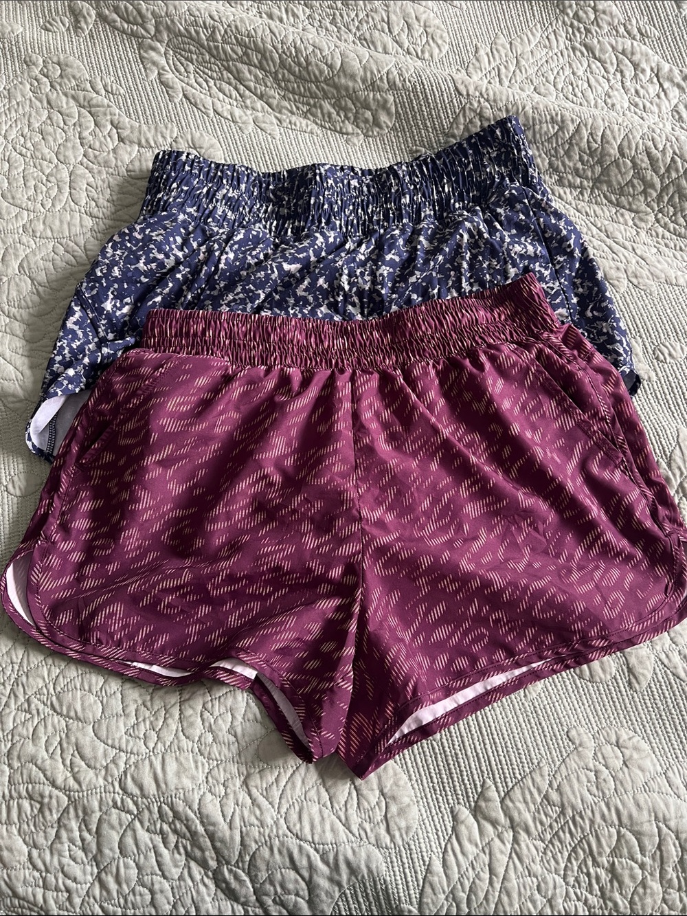 2 pair of athletic shorts size medium Athletic Works and Avia